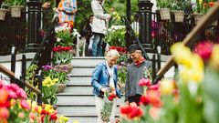 Einkauf im Keukenhof