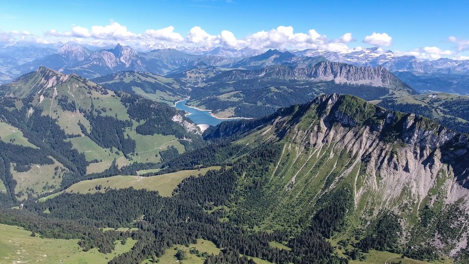 Montreux-Rocher-DeNaye am Genfer See in der Schweiz