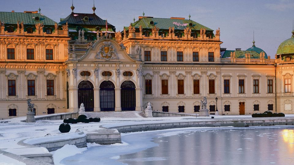 Schloss Belvedere im Winter