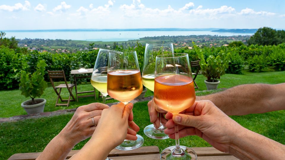 Weinverkostung am Balaton