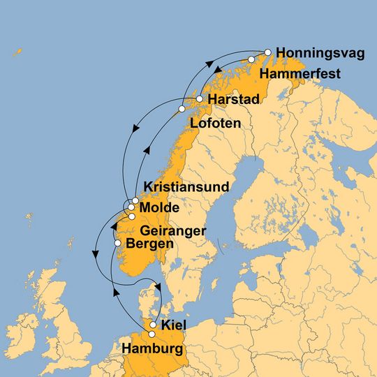 Ihre Reiseroute