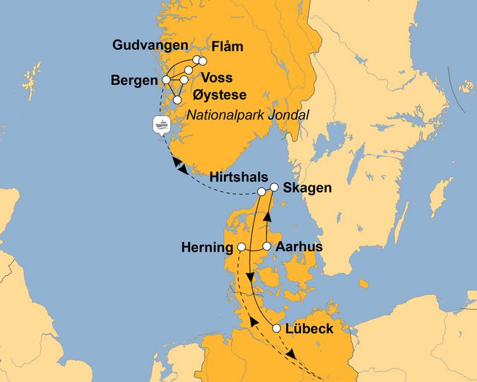 Ihre Reiseroute