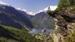 Aussicht auf den Geirangerfjord copy