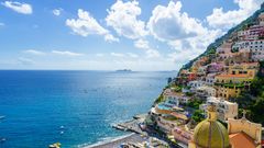 Positano mit Blick aufs Meer