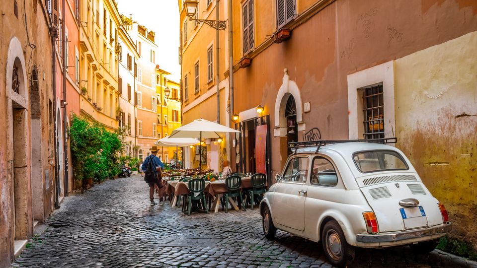 Gemütliche Straße in Trastevere