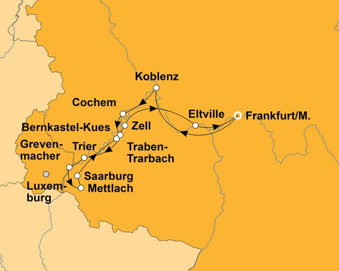 Ihre Reiseroute