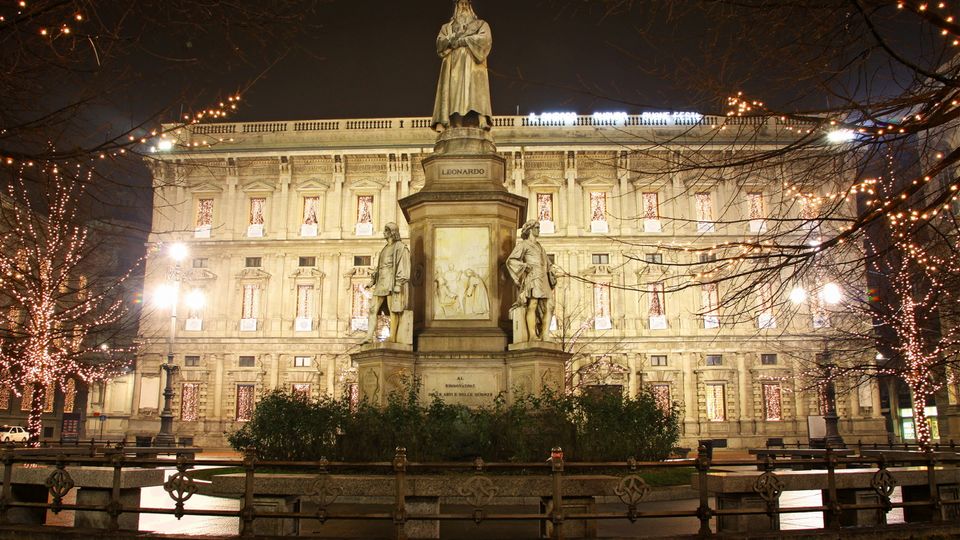 Leonardo da Vinci Denkmal in Mailand