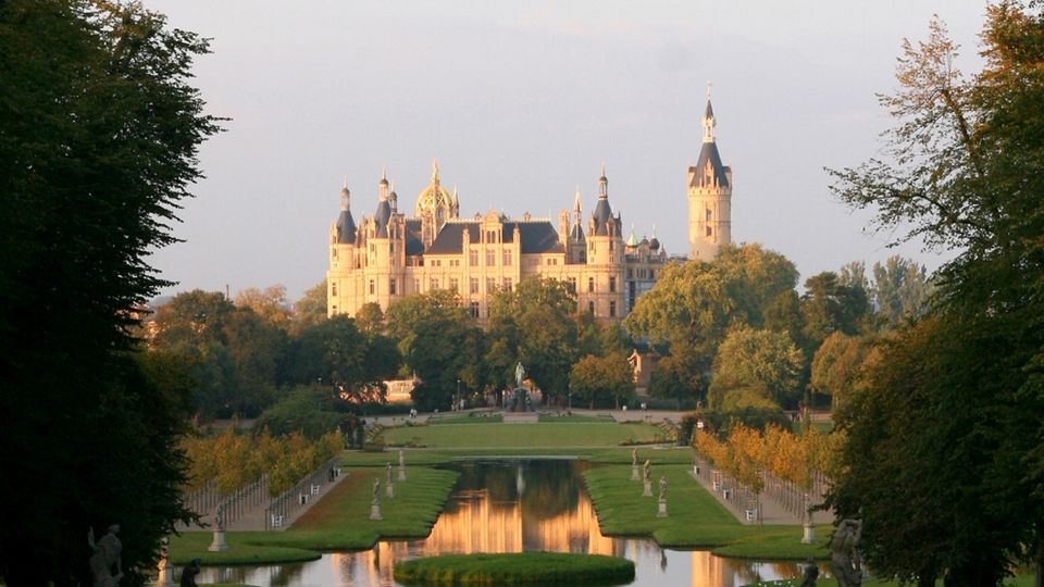 Schwerin Blick auf Schloss