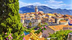 Blick auf Korcula