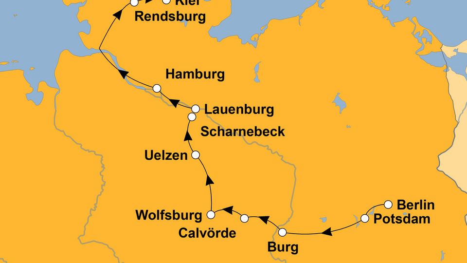 Ihre Reiseroute