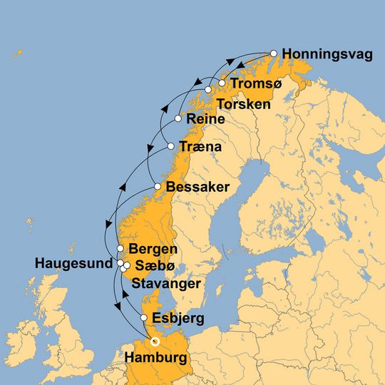 Ihre Reiseroute
