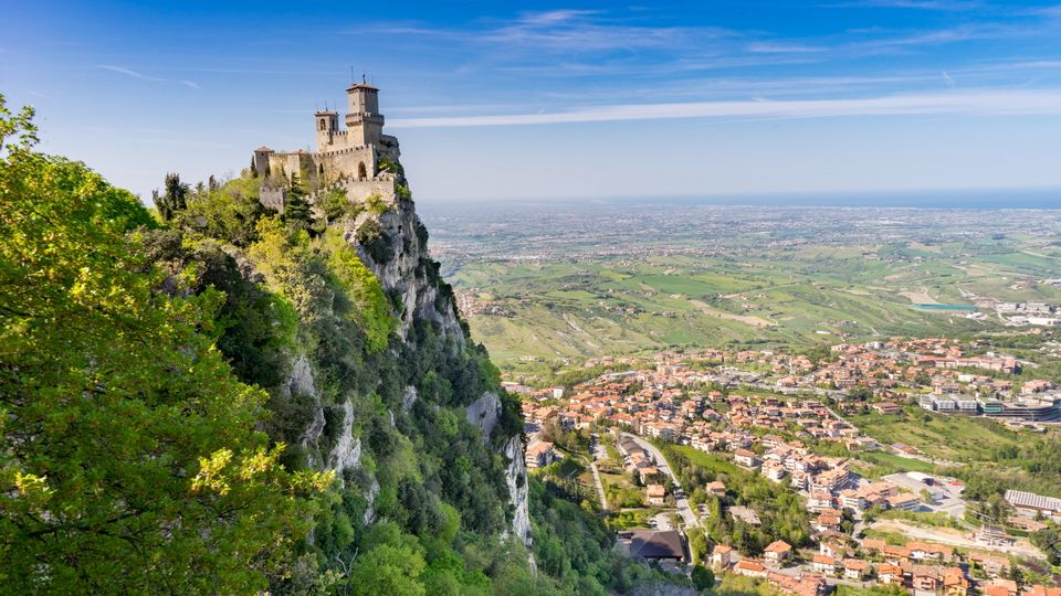 Blick auf San Marino