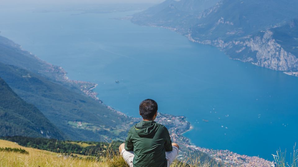 Blick vom Monte Baldo auf den Gardasee