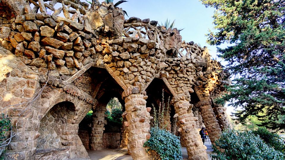 Terrasse im Park Guell